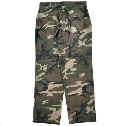 80s Camo Hunting Fatigue Pants- 30x31