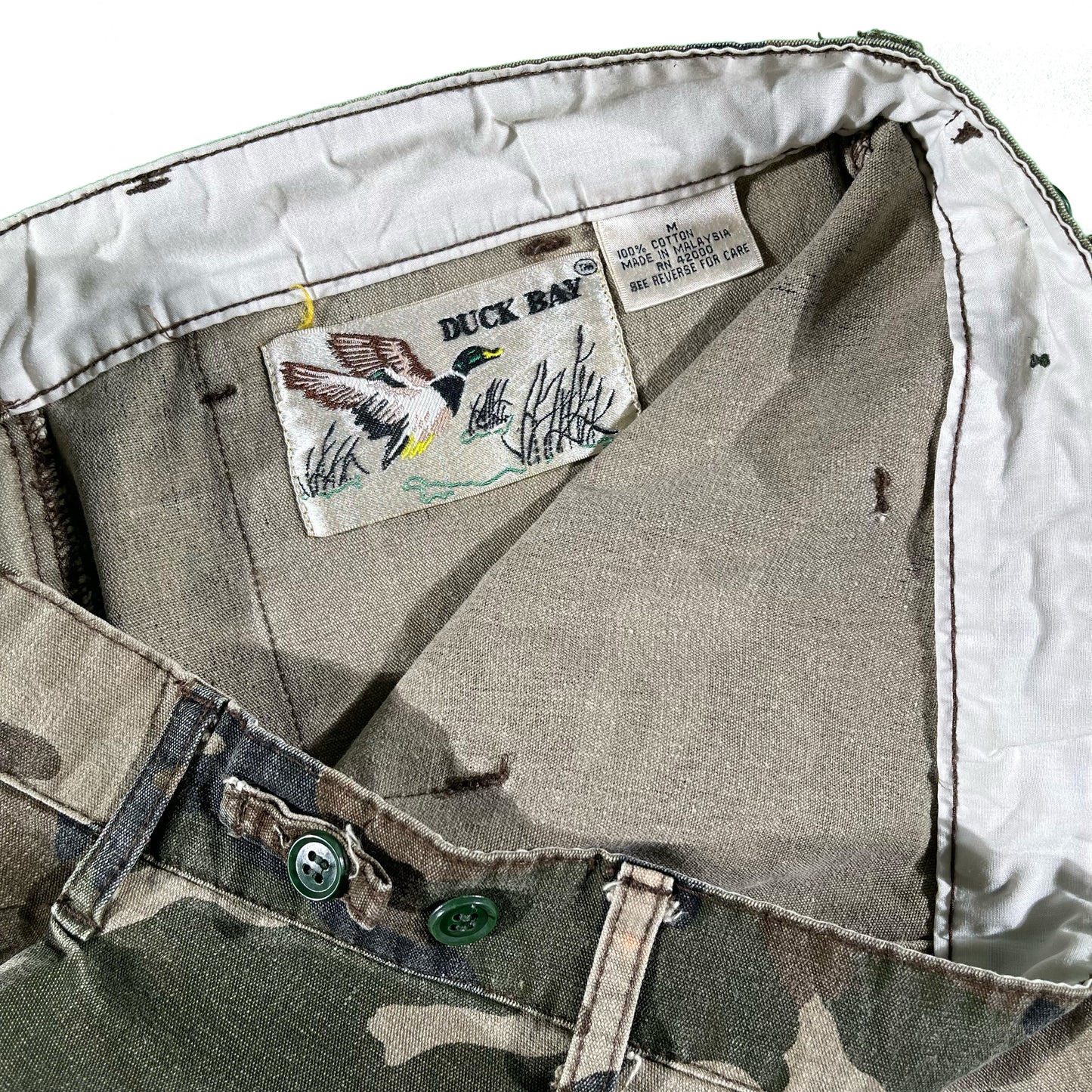 80s Camo Hunting Fatigue Pants- 30x31