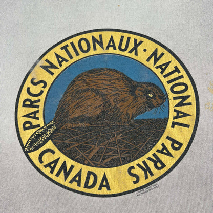 90s Sun Faded Canadian National Parks Beaver Tee- M