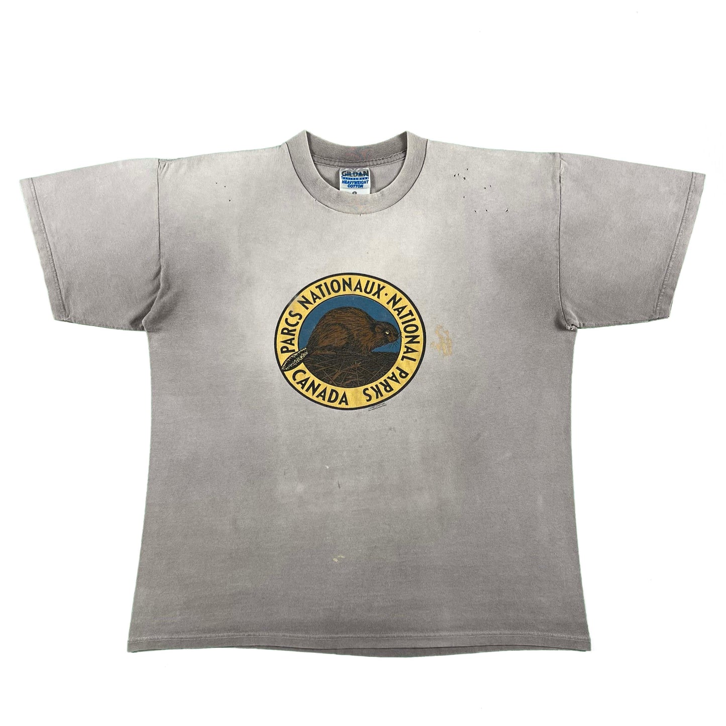 90s Sun Faded Canadian National Parks Beaver Tee- M