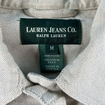 90s Lauren Jeans Co Ralph Lauren Linen Cotton Chore Coat- S