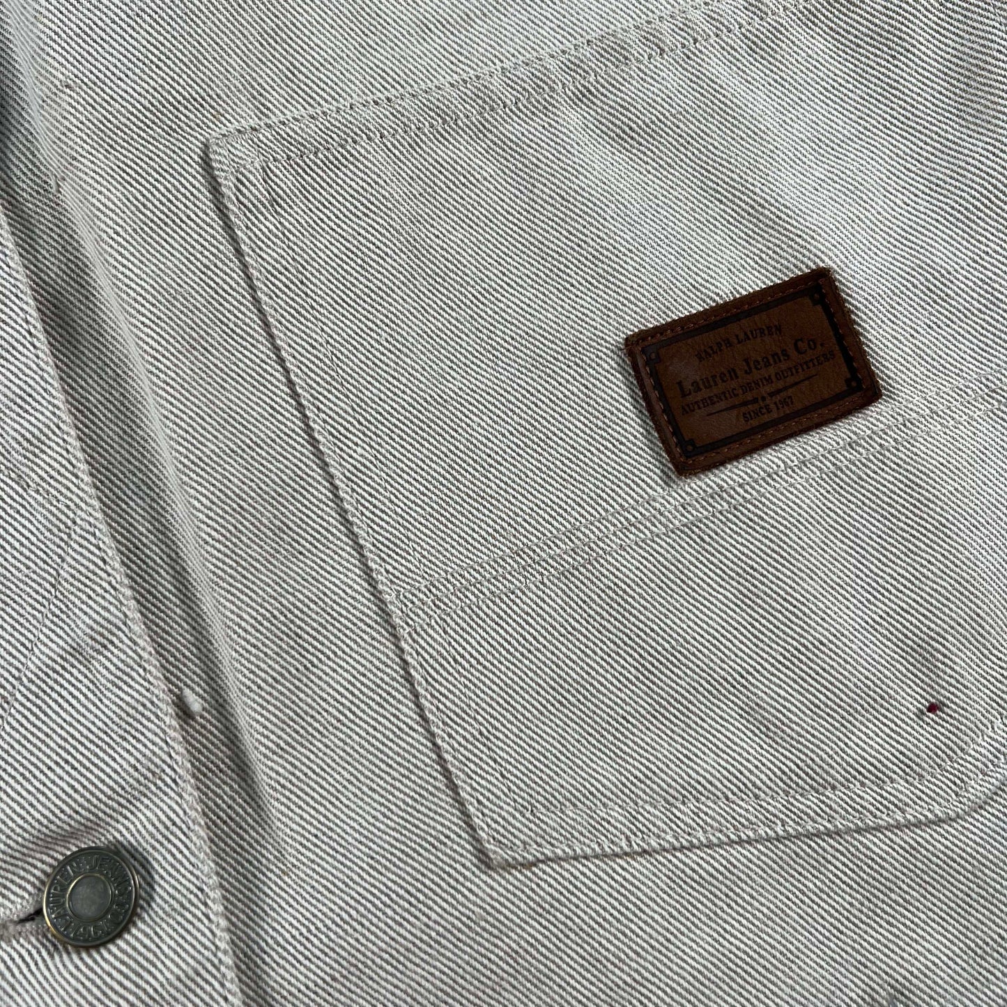 90s Lauren Jeans Co Ralph Lauren Linen Cotton Chore Coat- S