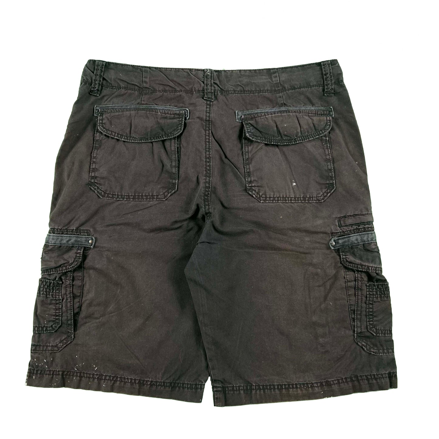 00s Sun Faded Black Union Bay Cargo Shorts- 36x10