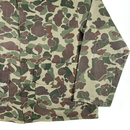 70s Boxy Duck Camo Chore Shirt- XL