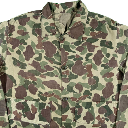 70s Boxy Duck Camo Chore Shirt- XL