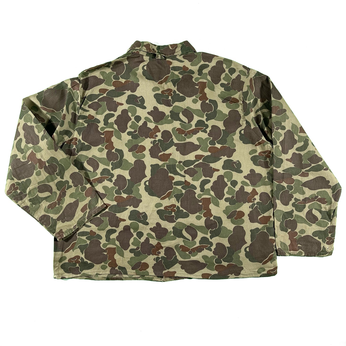 70s Boxy Duck Camo Chore Shirt- XL