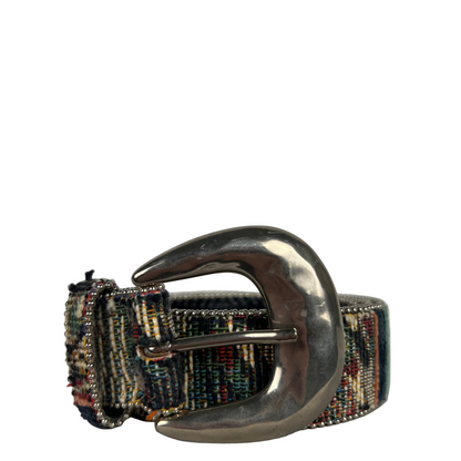 00s Beaded & Carpeted Belt- L