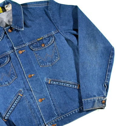 70s Wrangler Dark Wash Denim Jacket- L