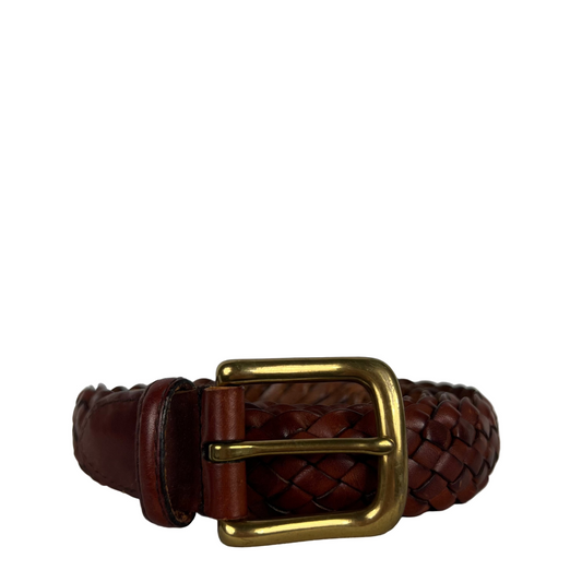Eddie Bauer Braided Leather Belt- L