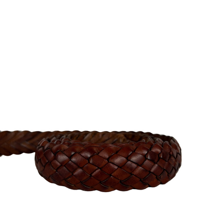 Eddie Bauer Braided Leather Belt- L