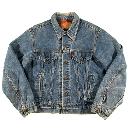 80s Levi's Flannel Lined Type 3 Denim Jacket- M