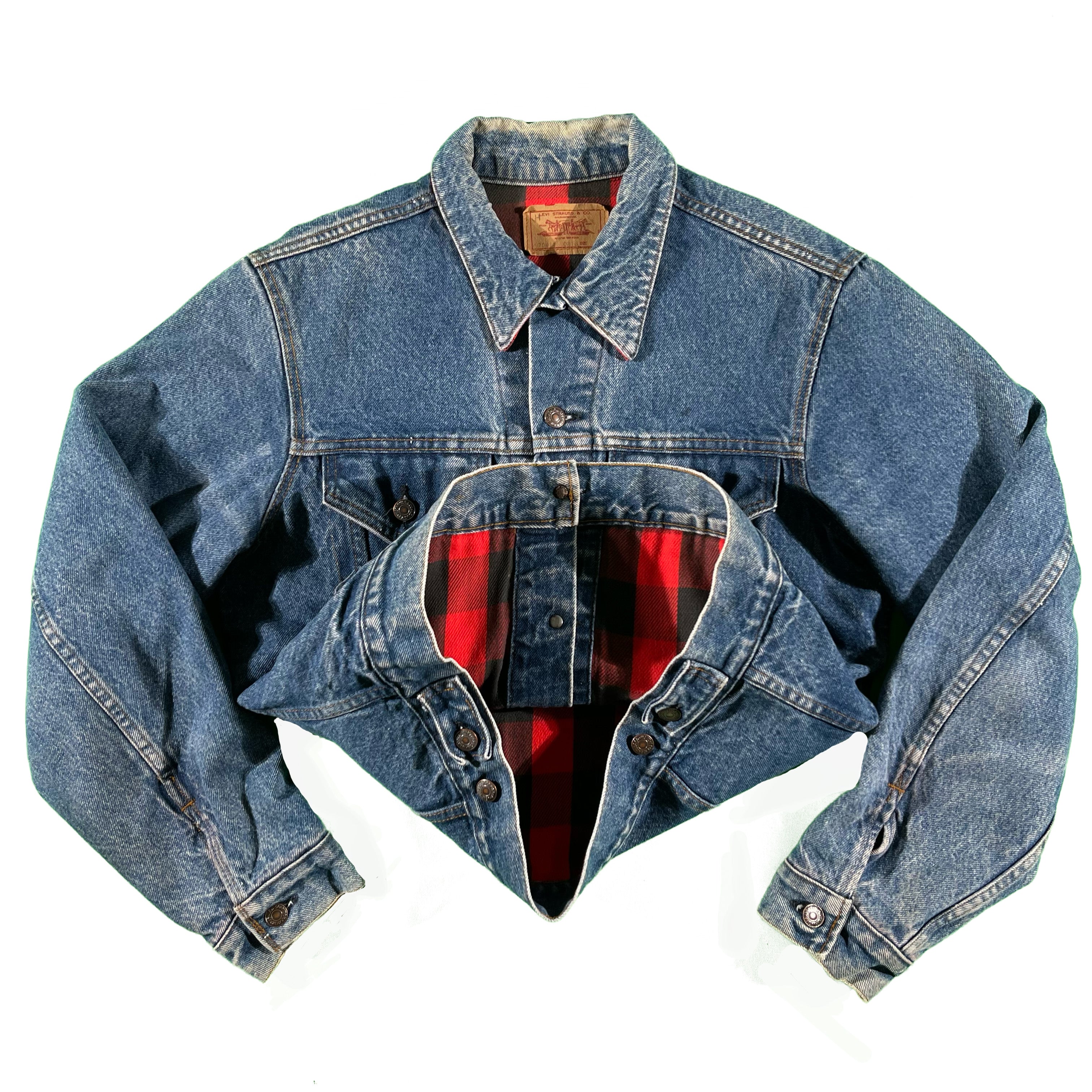 Levi's flannel lined denim jacket best sale