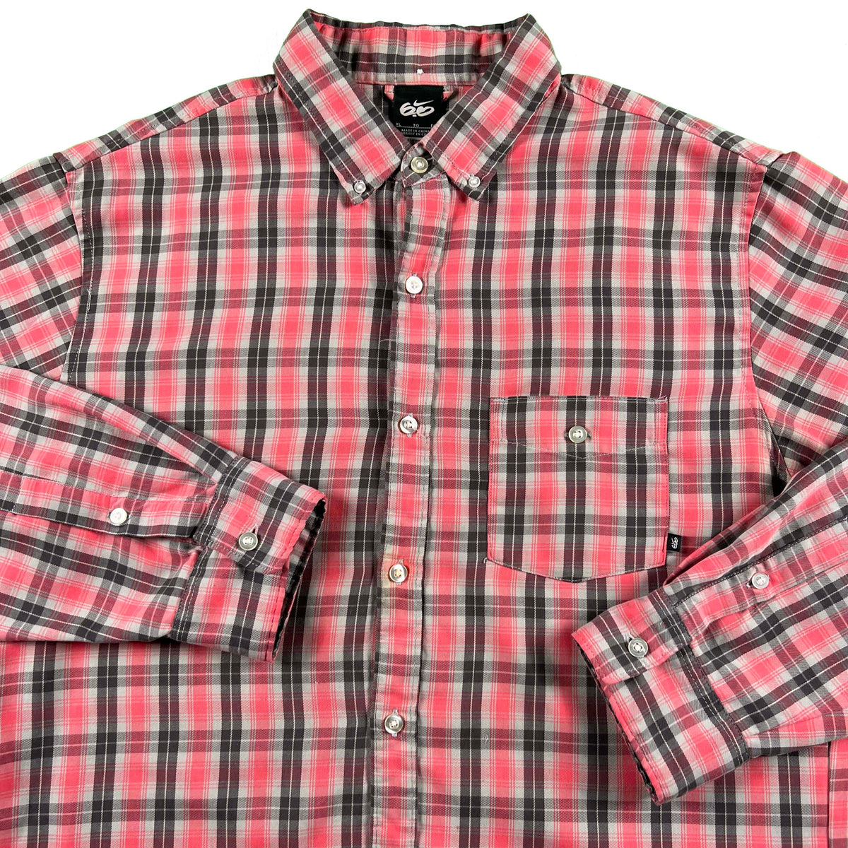2009 Nike 6.0 Plaid Button Up Shirt- XL