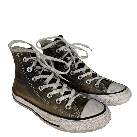 Sun Faded Black High Top Converse- M's 5, W's 6.5