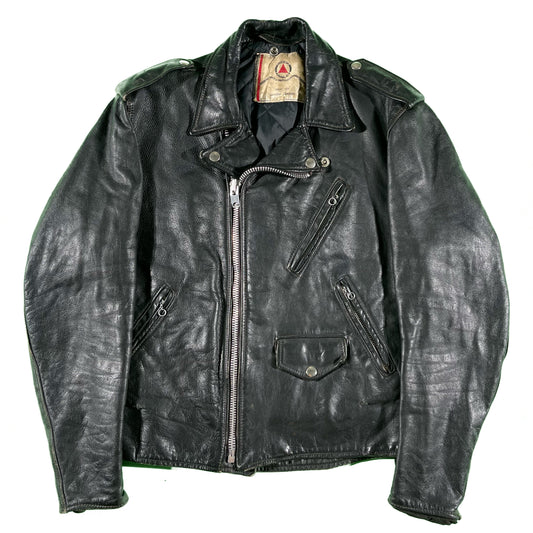 50s Beck Leather Moto Jacket- M