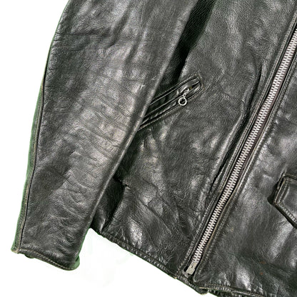 50s Beck Leather Moto Jacket- M