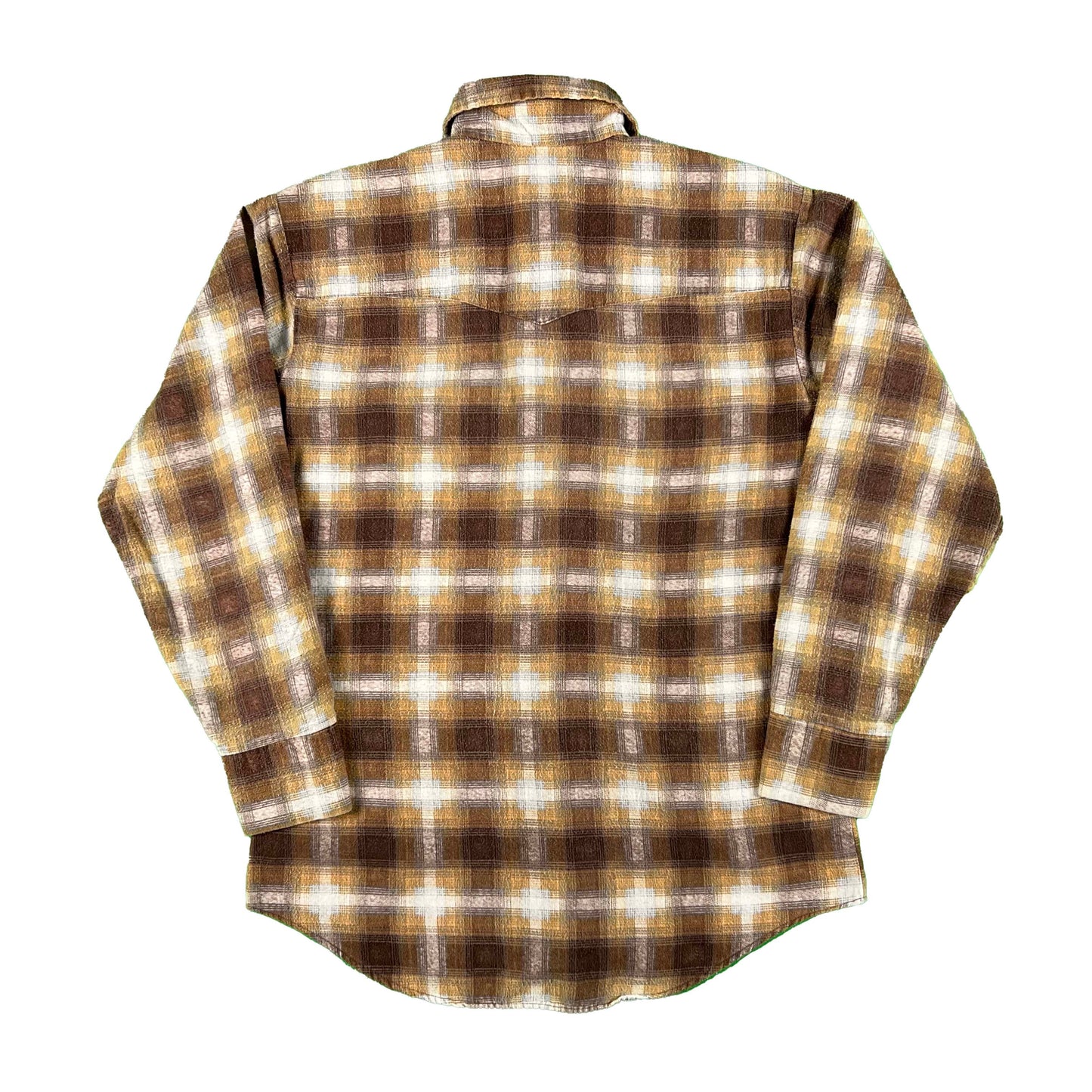 70s JcPenney Pearl Snap Flannel Shirt- M