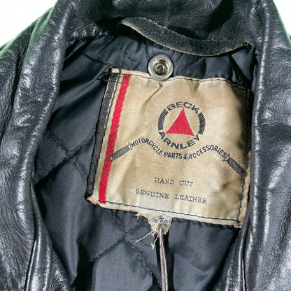 50s Beck Leather Moto Jacket- M