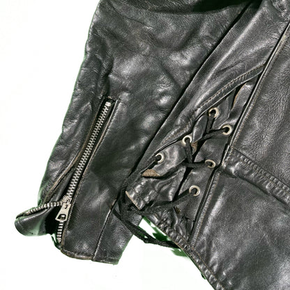 50s Beck Leather Moto Jacket- M