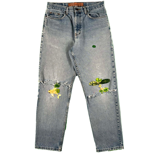 90s Eddie Bauer 'Koi Pond' Denim- 31x30