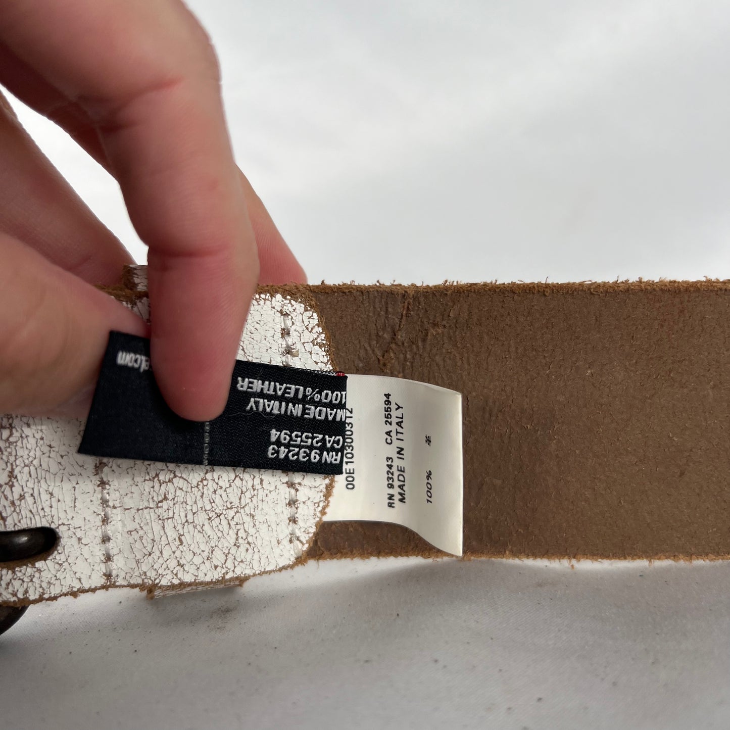 Diesel Cracked Paint Leather Belt- 28"-32"