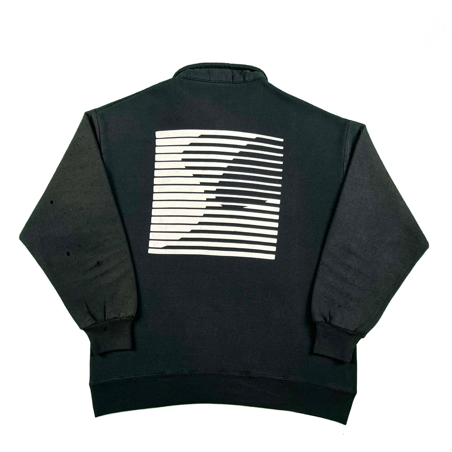 90s Sun Faded Black Studio Concepts 1/4 Zip Sweatshirt- XL
