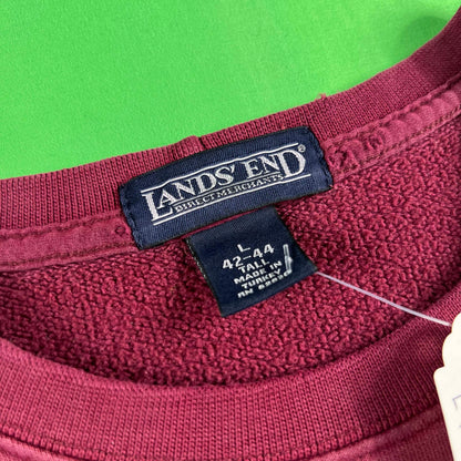 00s Lands' End Wine Red Sweatshirts & Sweatpants- SELECT SWEAT