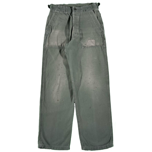 60s Repaired OG-107 Army Trousers- 28x31