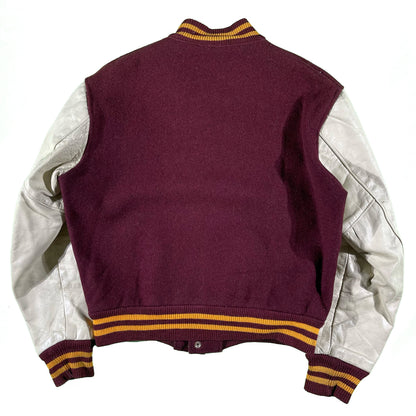 50s Boxy Chain Stitch Varsity Jacket- L