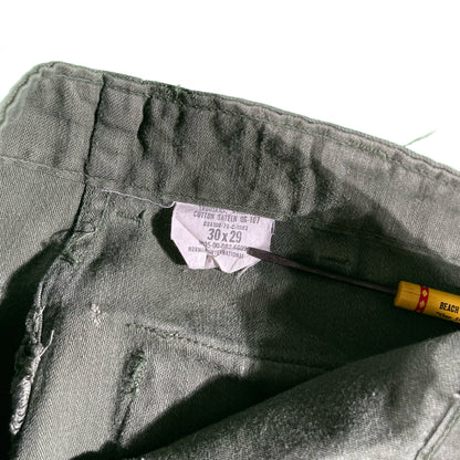 70s OG-107 Army Trousers- 27x28.5