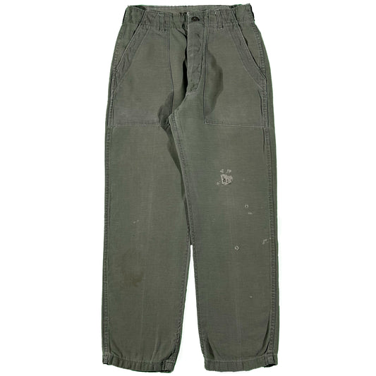 70s OG-107 Army Trousers- 27x28.5