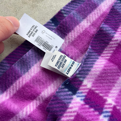 Deadstock 2012 Old Navy Bright Purple Plaid Scarf