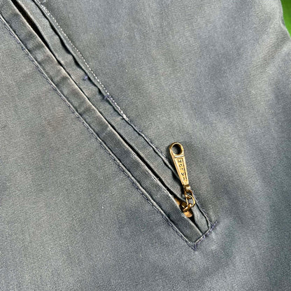 70s Penneys Sun Faded Blue Thrashed Cuff Jacket- M