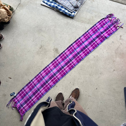 Deadstock 2012 Old Navy Bright Purple Plaid Scarf