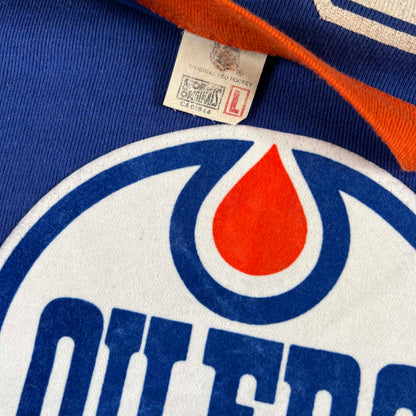 80s Edmonton Oilers Long Sleeve Jersey Tee- M