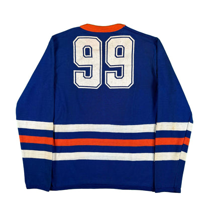 80s Edmonton Oilers Long Sleeve Jersey Tee- M