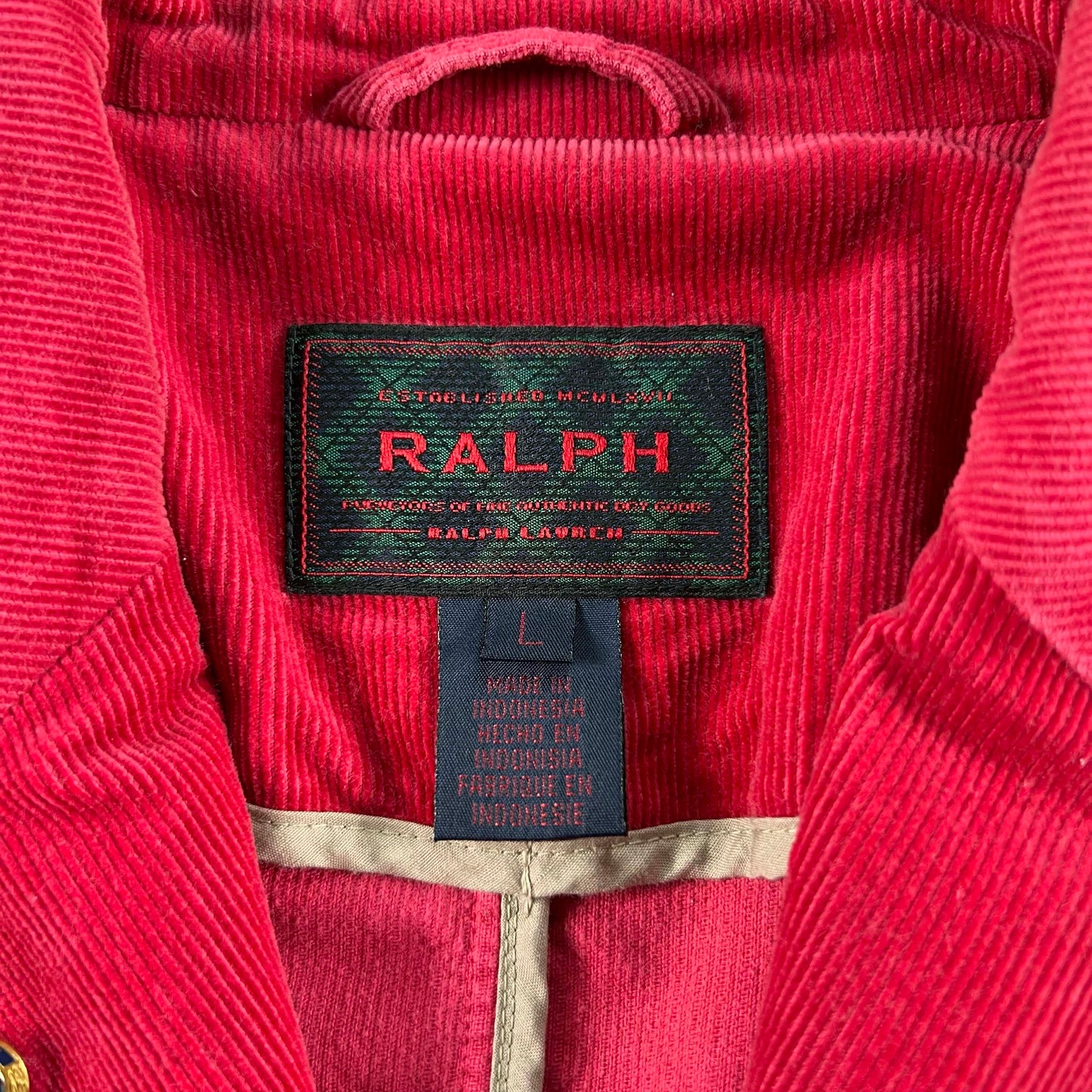 00s Ralph Lauren Corduroy Charm Blazer- S