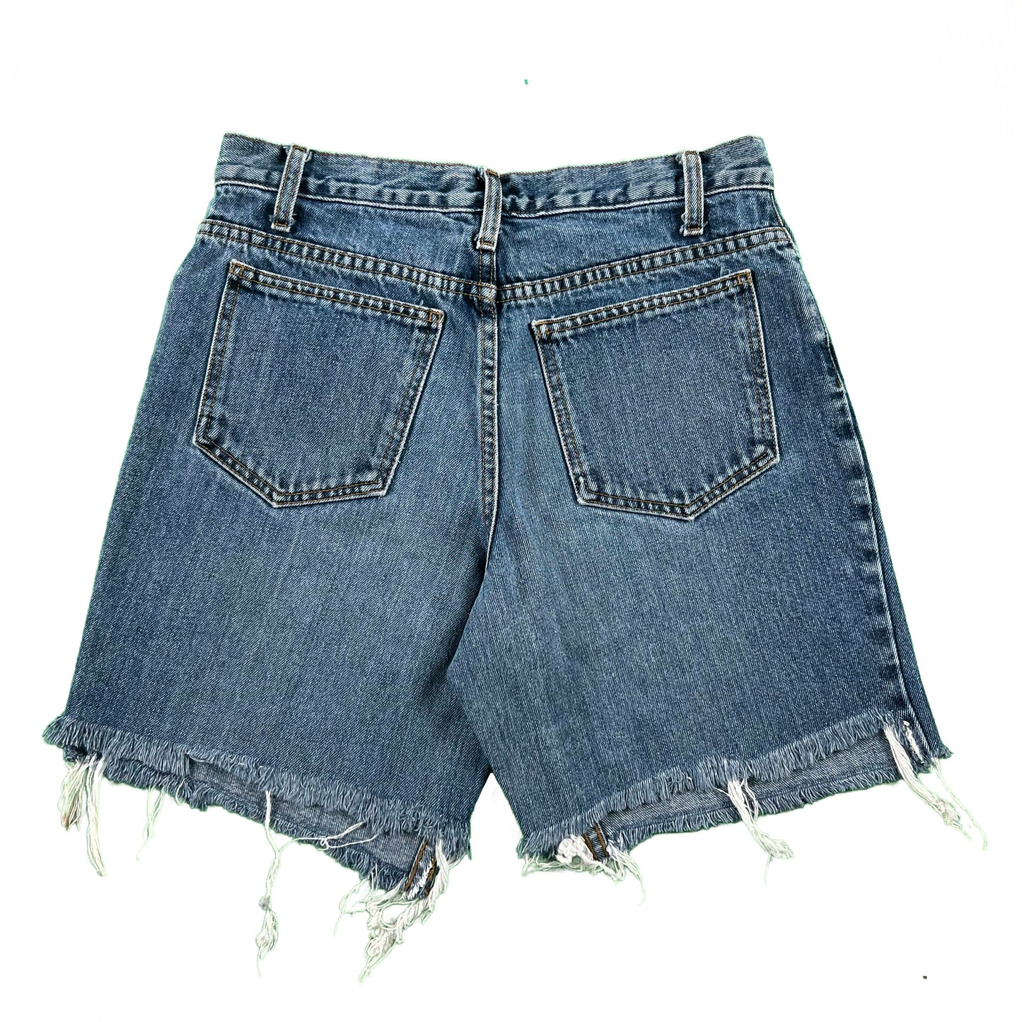 90s J.Crew Cut Off Denim Shorts- 28x7