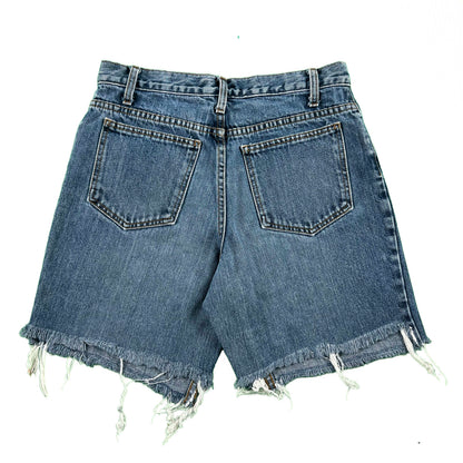 90s J.Crew Cut Off Denim Shorts- 28x7