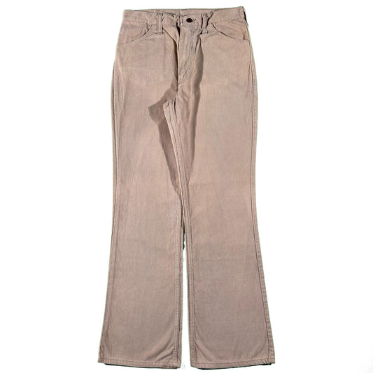 70s Maverick Faded Tan Corduroy Flares- 30x31