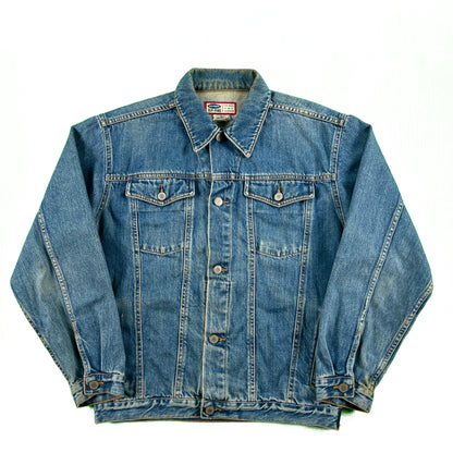00s Old Navy Faded Denim Trucker Jacket- S