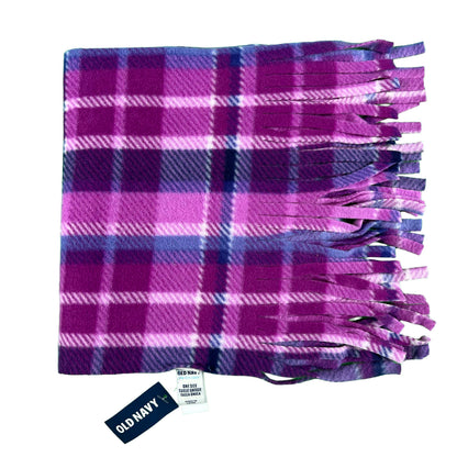 Deadstock 2012 Old Navy Bright Purple Plaid Scarf