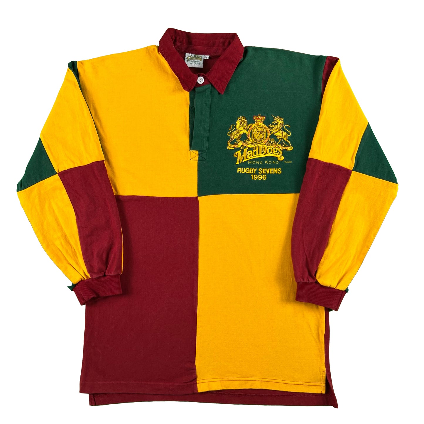 90s Mad Dogs Rugby Sevens Polo- L