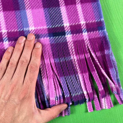 Deadstock 2012 Old Navy Bright Purple Plaid Scarf
