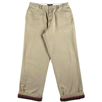 00s J.Crew Flannel Lined Chinos- 34x31