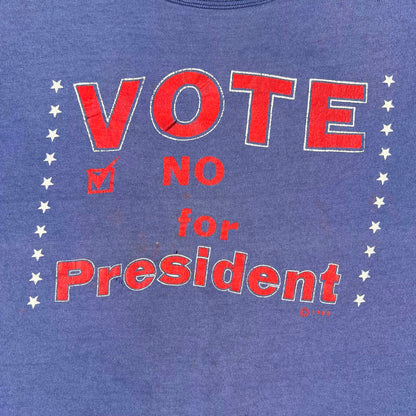 80s Vote No for President Thrashed Tee- M