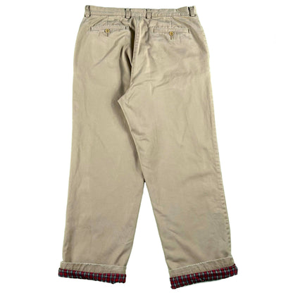 00s J.Crew Flannel Lined Chinos- 34x31
