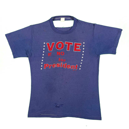 80s Vote No for President Thrashed Tee- M