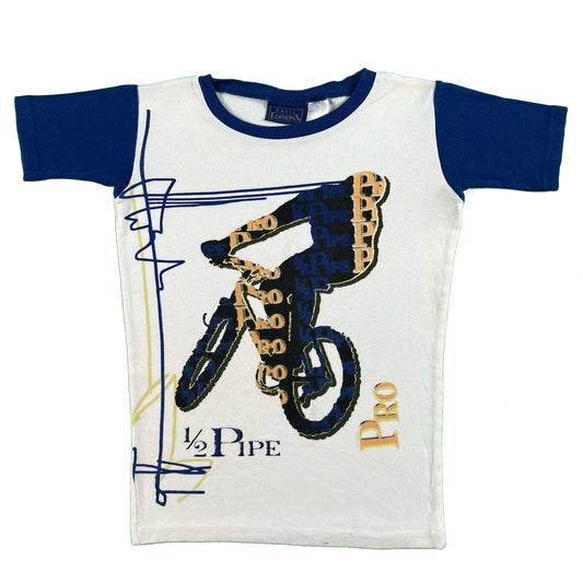 90s Basic Edition BMX 1/2 Pipe Pro Tee- XXS