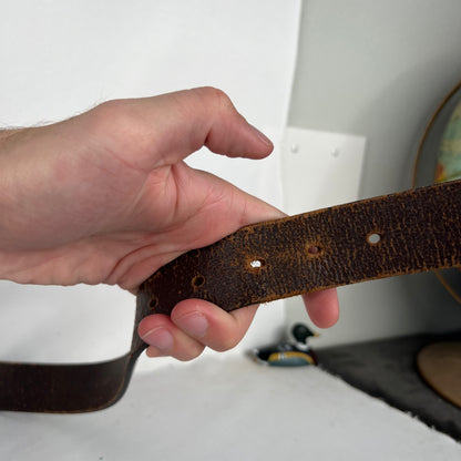 00s Gap Brown Leather Belt- 26"-30"